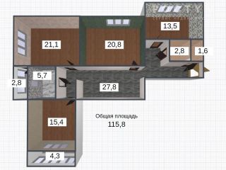 Продам 3 комнатную квартиру кирпичный в центре города фото 2 Пенза