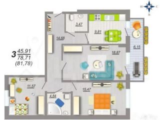 Продаю трешку свежий ремонт видеонаблюдение фото 4 Воронеж