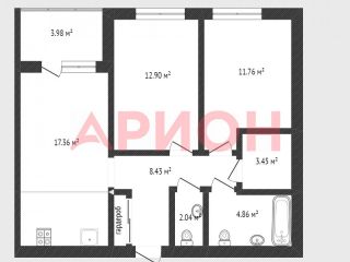 Продается 2 комн. квартира видеонаблюдение фото 3 Тюмень