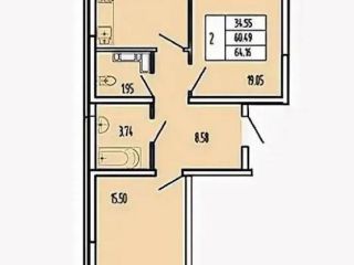 Продается 2 комн. квартира красивый фото 6 Краснодар