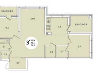 Продаю трехкомнатную квартиру рассрочка фото 2 Краснодар