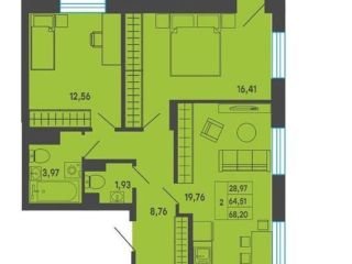 Продается двухкомнатная квартира видеонаблюдение имеется охрана фото 2 Уфа