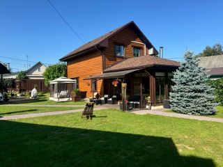 Продам деревянный дом с плодоносящим садом подключена канализация фото Наро