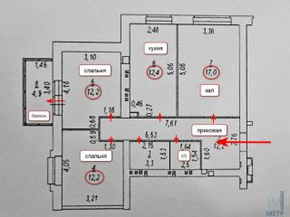 Продам трехкомнатную квартиру фото 7 Ростов-на-Дону город
