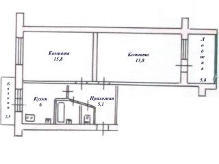 Продам 2 комнатную квартиру c отличным видом в центре города фото 11 Кисловодск