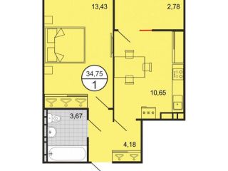 Продам однокомнатную квартиру установлены натяжные потолки фото Краснодар