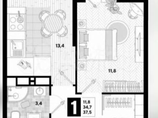 Продаю однушку c отличным видом фото Краснодар