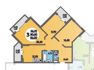 Продам трехкомнатную квартиру фото Краснодар