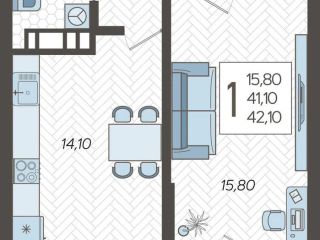 Продается однокомнатная квартира фото Краснодар