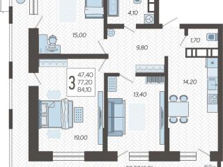 Продается 3 комнатная квартира фото Краснодар