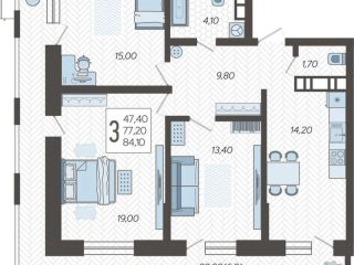 Продается 3 комнатная квартира фото 7 Краснодар