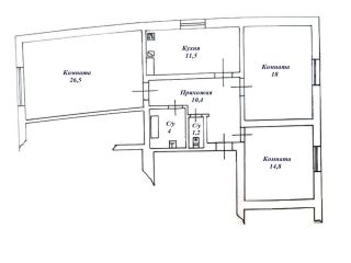 Продается 3 комн. квартира с индивидуальным отоплением косметический ремонт с коммуникациями фото 21 Кисловодск
