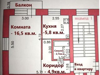 Продам однушку в центре города взрослый собственник фото 12 Кирс