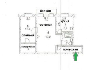 Продаю двухкомнатную квартиру требуется косметический ремонт документы в полном порядке фото 3 Бердск