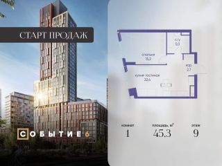 Продается однокомнатная квартира фото Москва