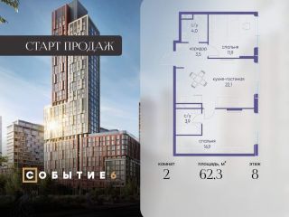 Продается двухкомнатная квартира фото Москва