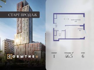 Продается однокомнатная квартира фото Москва