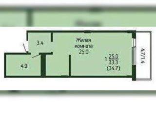 Продаю 1 комнатную квартиру фото 3 Краснодар