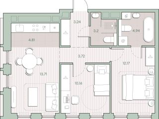 Продается 2 комнатная квартира рассрочка фото 2 Москва