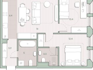 Продаю 2 комнатную квартиру рассрочка фото 2 Москва