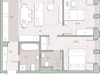 Продам двушку рассрочка фото 2 Москва