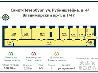 Продаю шестикомнатную квартиру фото Санкт-Петербург