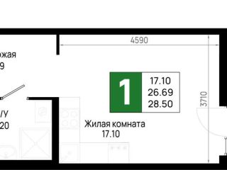 Продается студия черновая отделка видеонаблюдение фото Всеволожск