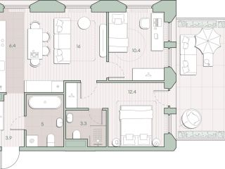 Продается двухкомнатная квартира рассрочка фото 2 Москва