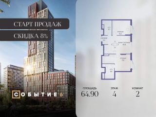 Продается двухкомнатная квартира фото Москва