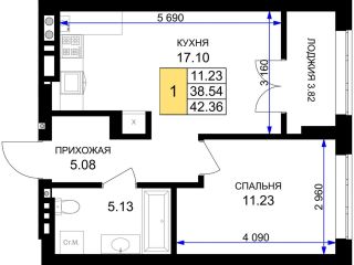 Продам 1 комнатную квартиру рассрочка фото Гурьевск