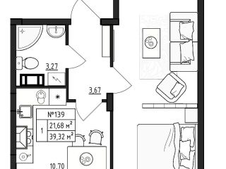 Продам 1 комнатную квартиру видеонаблюдение фото Выборг