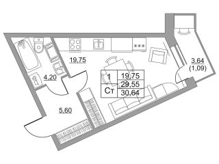 Продается студия фото 2 Всеволожск