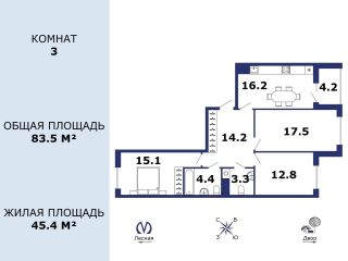 Продается 3 комн. квартира взрослый собственник отличное место фото 3 Санкт-Петербург
