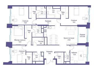 Продам 5 комнатную квартиру имеется круглосуточная охрана фото Москва