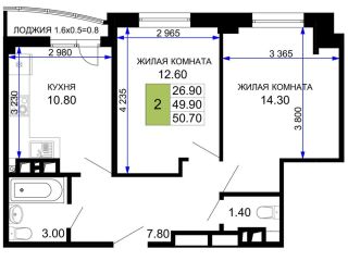 Продаю двухкомнатную квартиру видеонаблюдение фото Анапа
