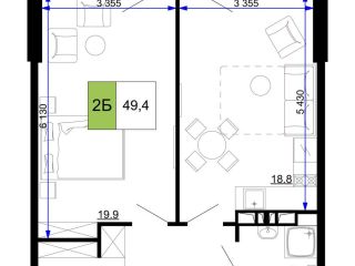 Продается 2 комнатная квартира с мебелью имеется охрана фото Анапа