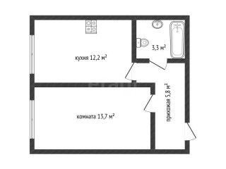 Продается однокомнатная квартира беловая отделка фото 11 Краснодар