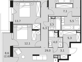 Продаю пятикомнатную квартиру фото Москва