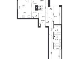 Продам трехкомнатную квартиру фото Москва