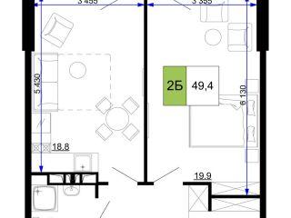 Продам двушку рассрочка с мебелью фото Анапа