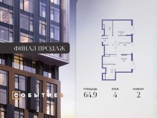 Продаю двухкомнатную квартиру фото Москва