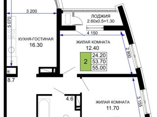 Продается 2 комн. квартира видеонаблюдение охраняемая территория фото Краснодар
