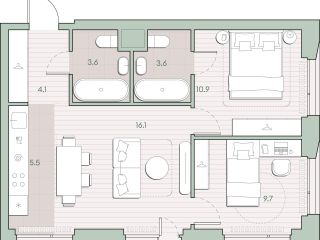 Продам 2 комнатную квартиру рассрочка фото 2 Москва