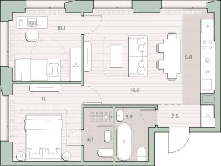 Продается двухкомнатная квартира рассрочка фото 2 Москва