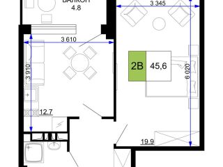 Продам 2 комнатную квартиру видеонаблюдение фото Анапа