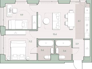 Продам 2 комнатную квартиру рассрочка фото 2 Москва