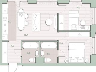 Продам двухкомнатную квартиру рассрочка фото 2 Москва