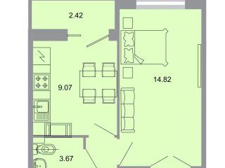 Продается 1 комнатная квартира рассрочка фото 1 Всеволожск