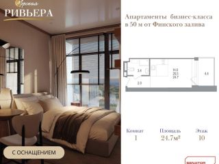 Продам студию охраняемая территория с мебелью фото Санкт-Петербург