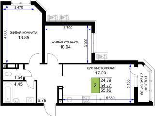 Продается 2 комн. квартира рассрочка видеонаблюдение фото Краснодар